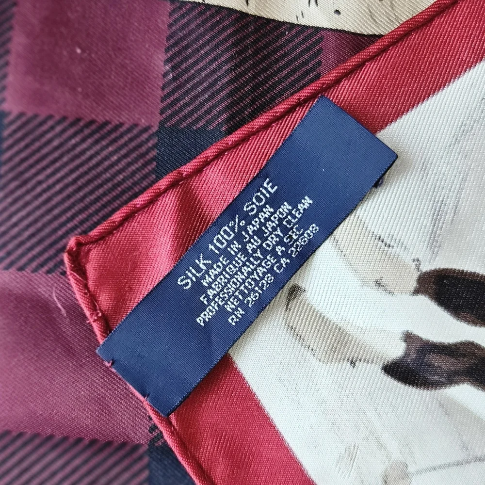 Rare Vintage Ralph Lauren Silk Scarf 35